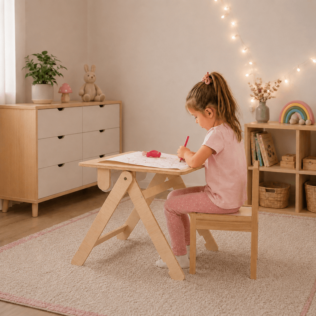 leg&go Kreativtisch 2in1 mit Staffelei und Papierrolle