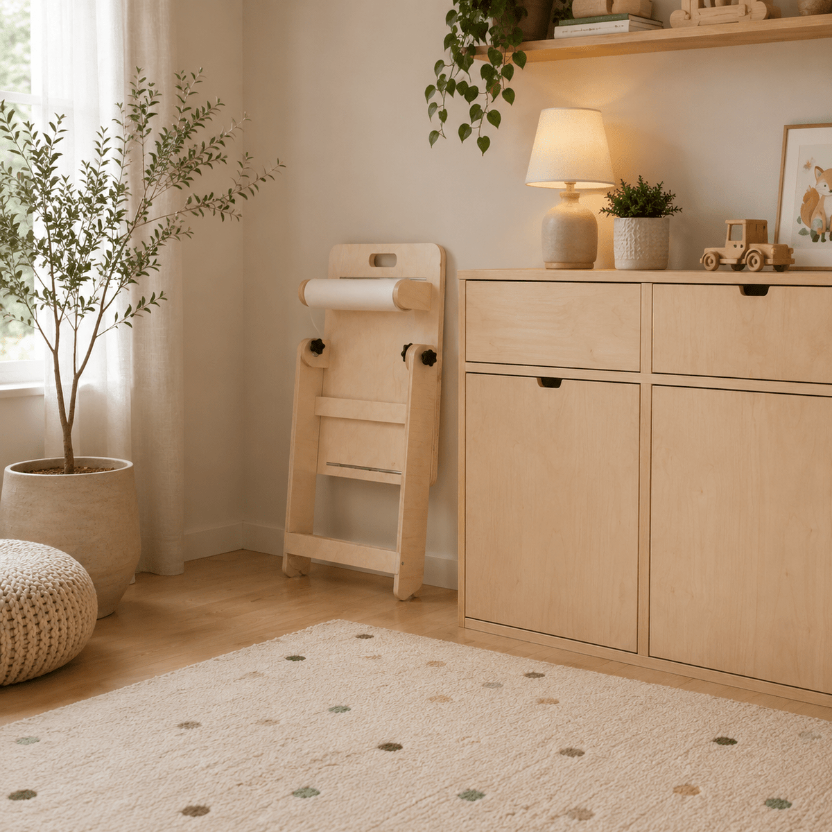 leg&go Kreativtisch 2in1 mit Staffelei und Papierrolle